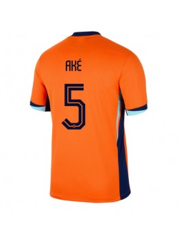 Billige Nederland Nathan Ake #5 Hjemmedrakt EM 2024 Kortermet